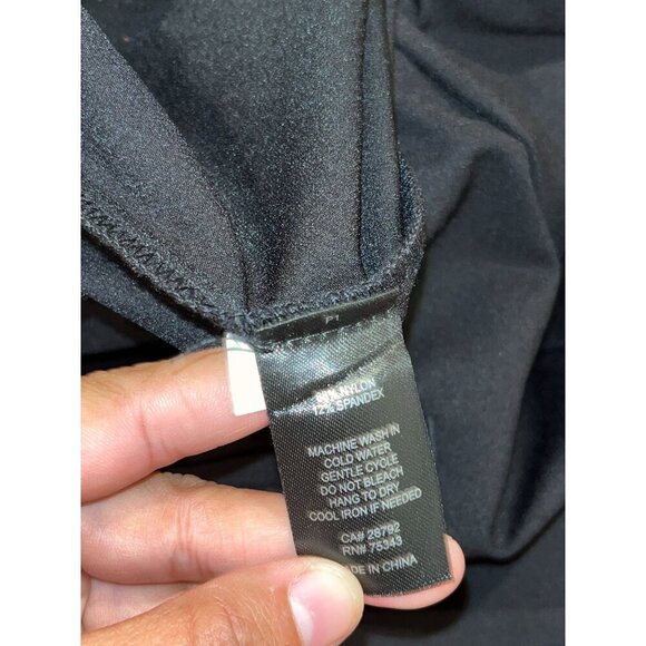 House Of Harlow 1960 Black Pull On Dark Wash Flared Pants Women's Size 6 - Picture 9 of 11